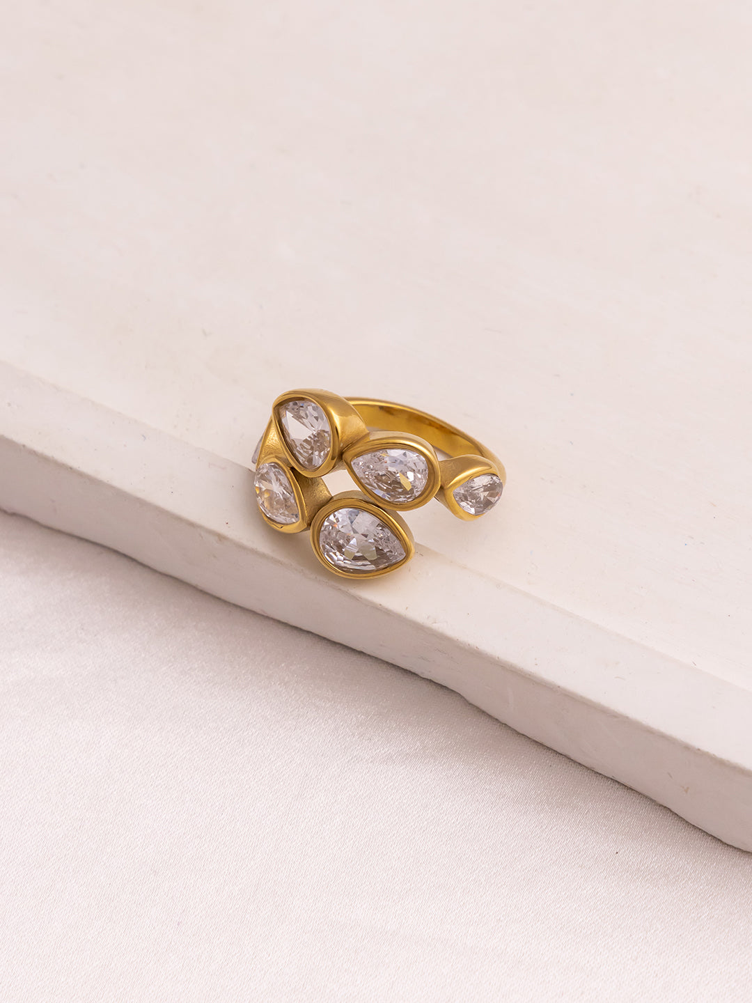 Chunky Cz Layer Ring