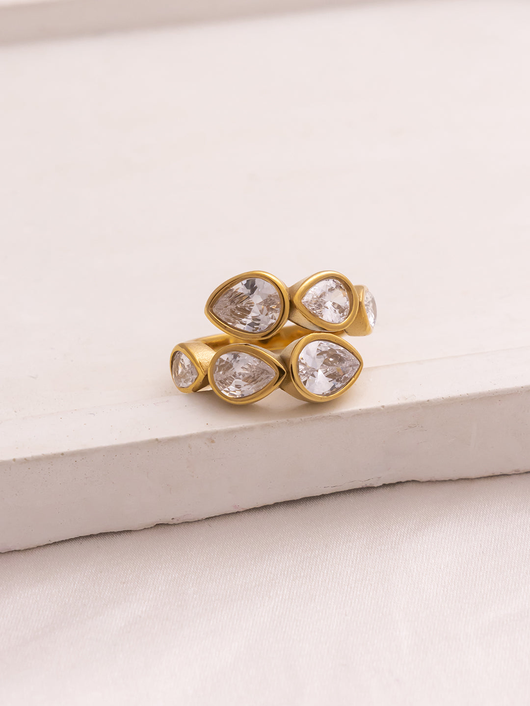 Chunky Cz Layer Ring