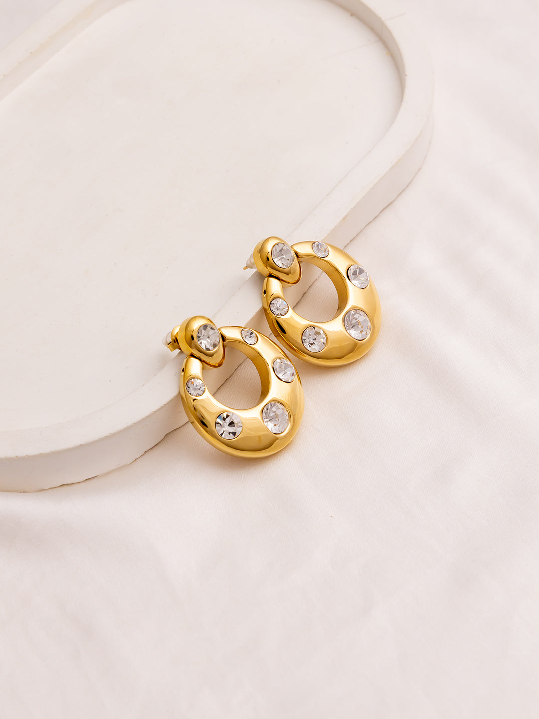 Cz Chunky Drop Studs