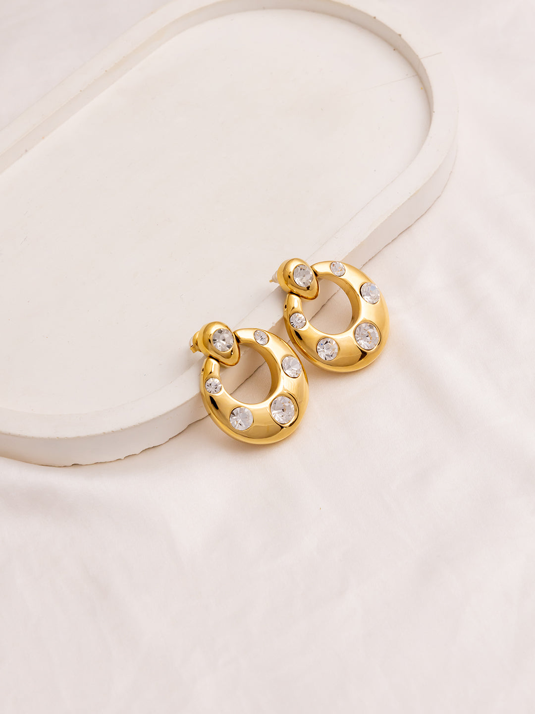Cz Chunky Drop Studs