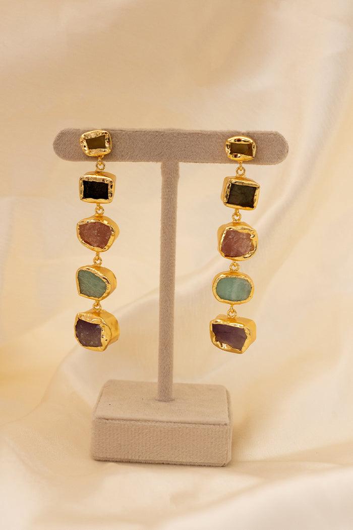 Afsa Stone Drop Earrings - Perfectly Average