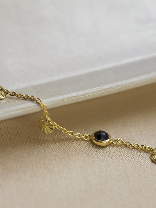 Black Seashell Charm Bracelet - Perfectly Average