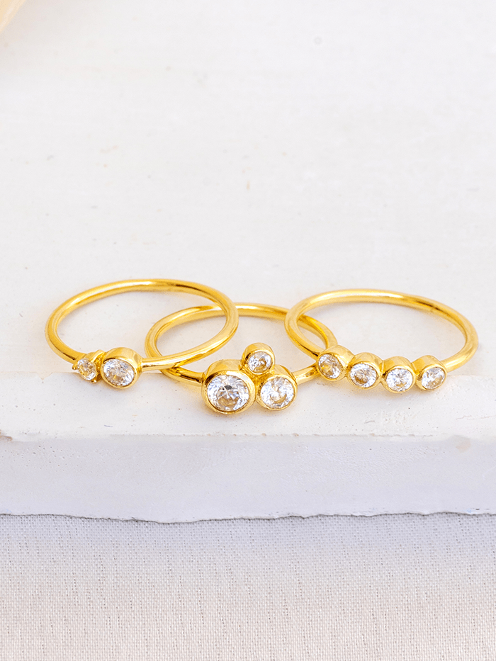 CZ stackable Ring - Perfectly Average