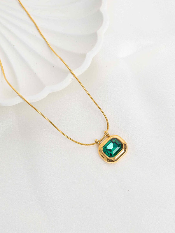 Emerald Pendant Necklace - Perfectly Average