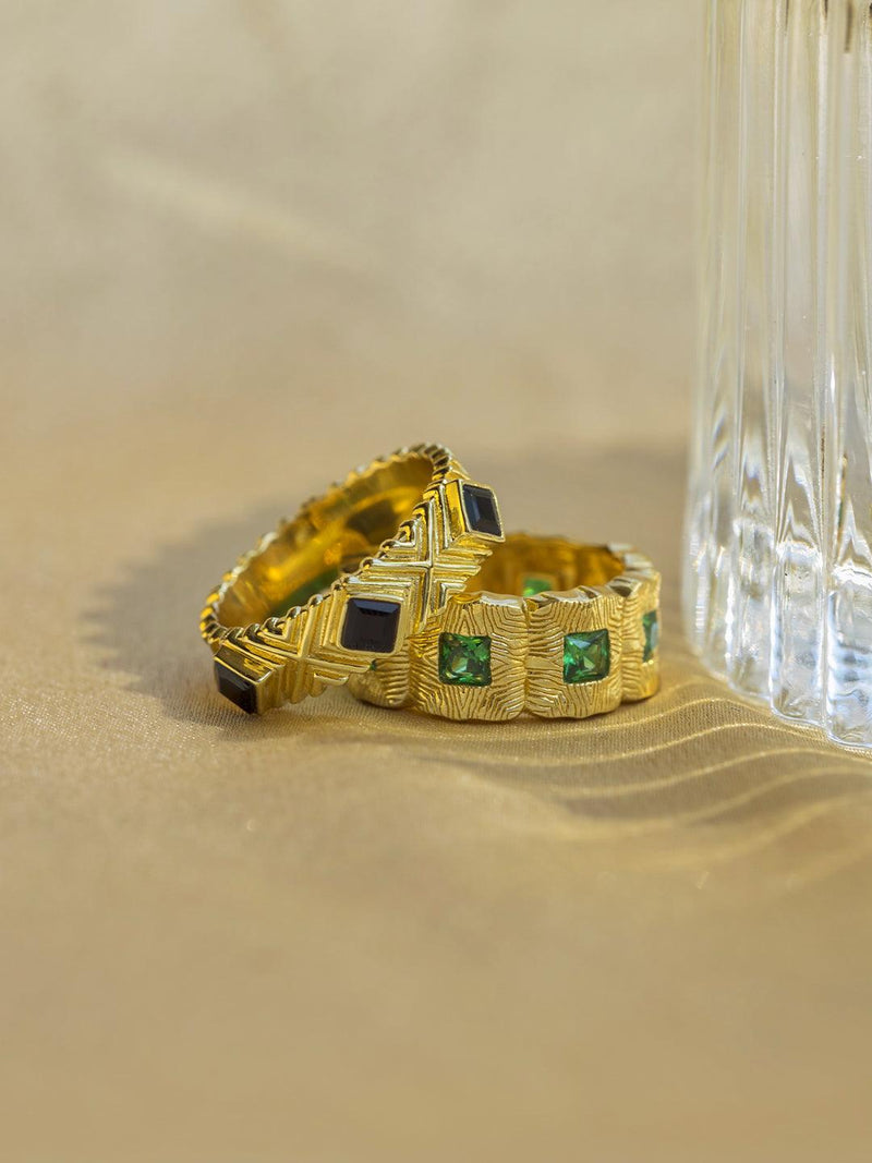 Emerald Textured Ring - Perfectly Average