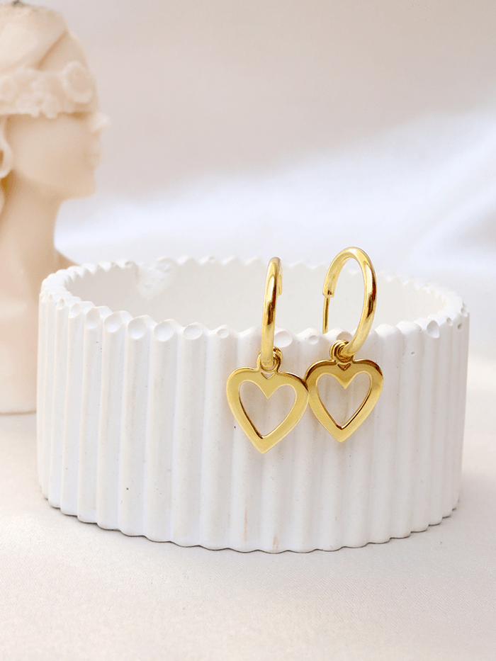 Heart Drop Earrings - Perfectly Average