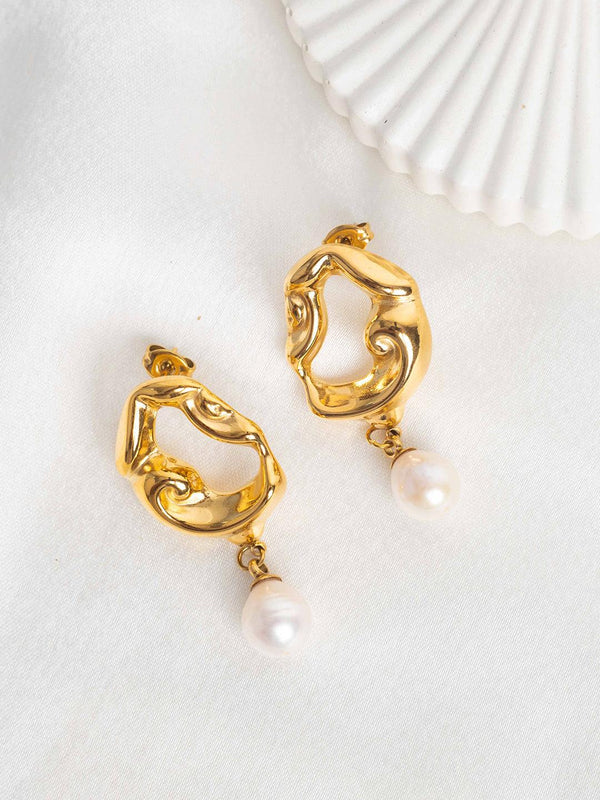 Lava Pearl Earrings - Perfectly Average