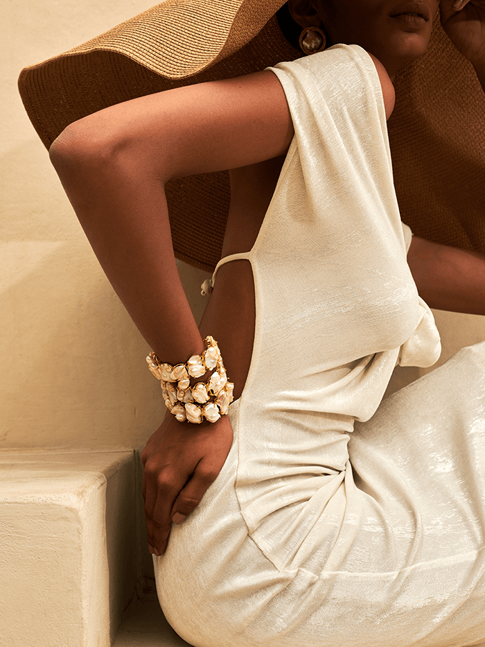 Liana Pearl Cuff Bracelet - Perfectly Average
