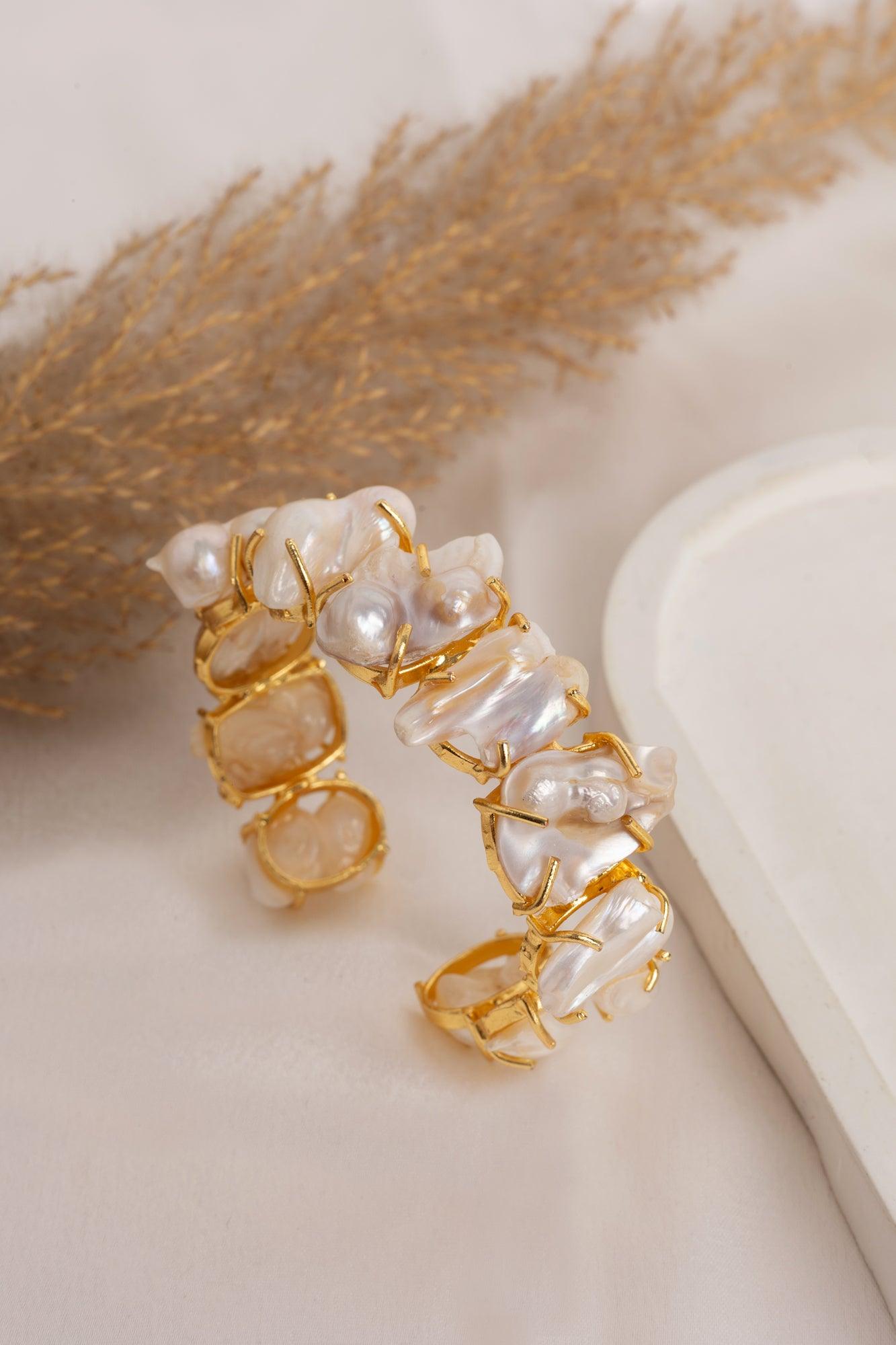 Liana Pearl Cuff Bracelet - Perfectly Average