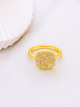 Pave Signet Diamond Ring - Perfectly Average