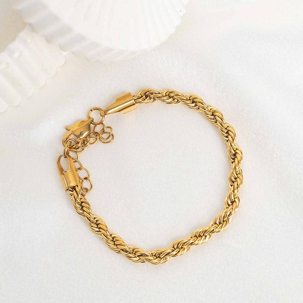 Dual Tone Round Beads Stylish Latest Designer 92.5 Sterling Silver Gold  Plated Rope Bracelet