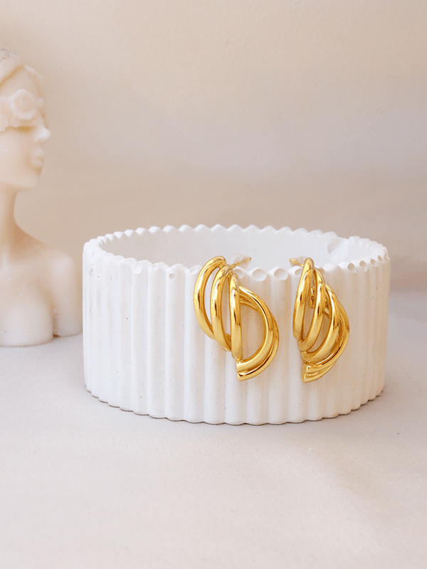 Spiral Gold Earrings - Perfectly Average
