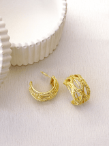 Wire Coiled Textured Earrings - Perfectly Average