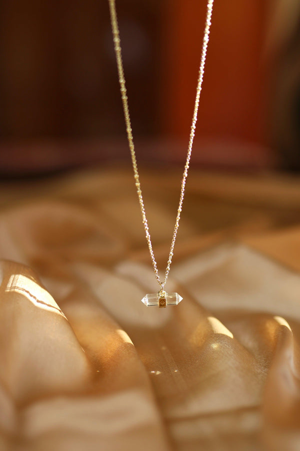 Clear Crystal Necklace - Perfectly Average