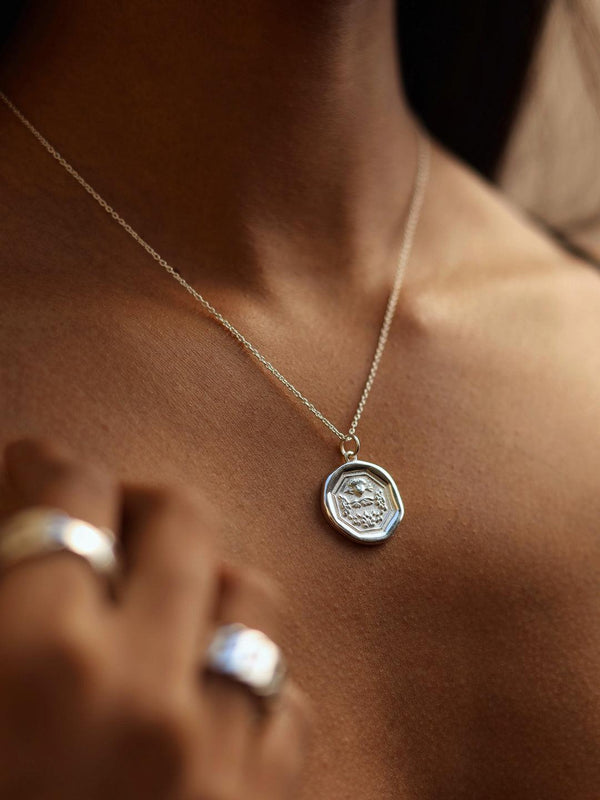 Coin Pendant Necklace Silver - Perfectly Average