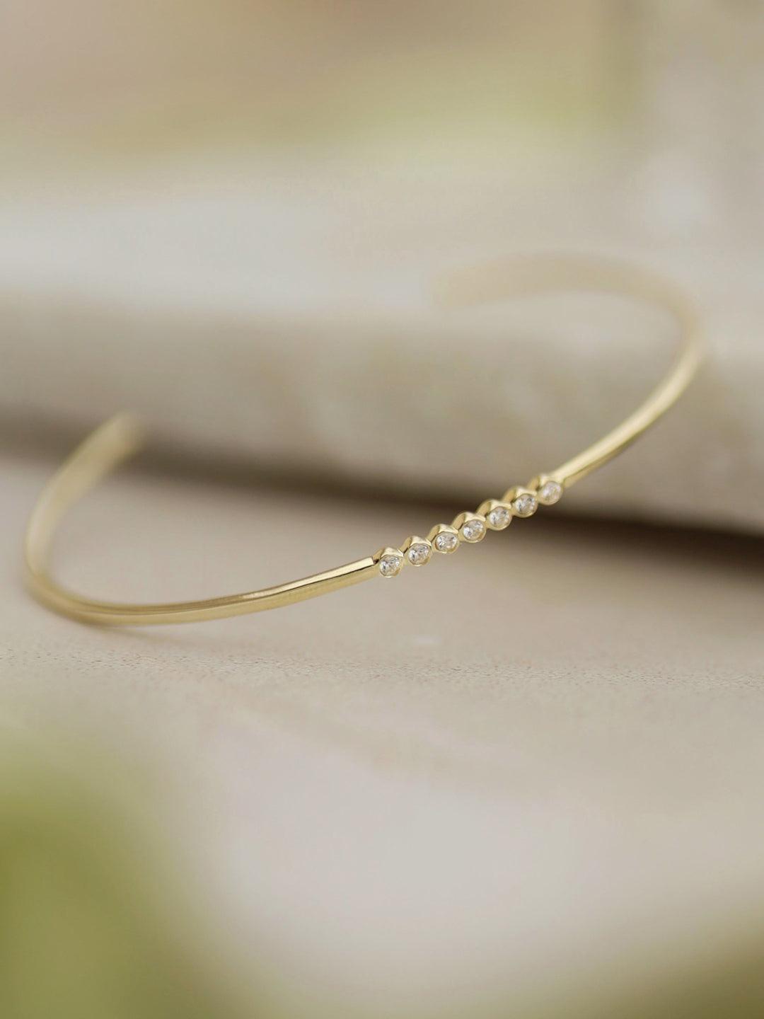 Delicate Cz Cuff Bracelet - Perfectly Average