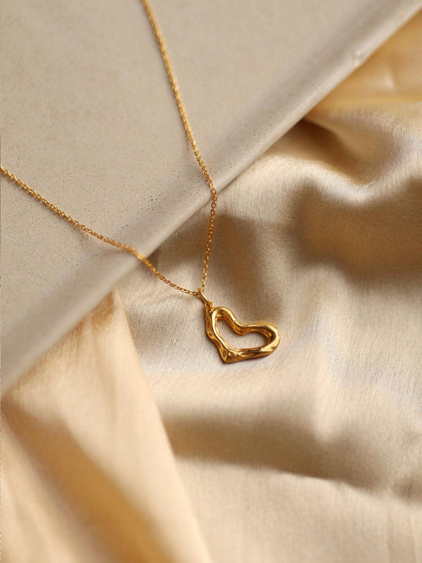 Heart Charm Necklace Gold - Perfectly Average