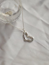 Heart Charm Necklace Silver - Perfectly Average